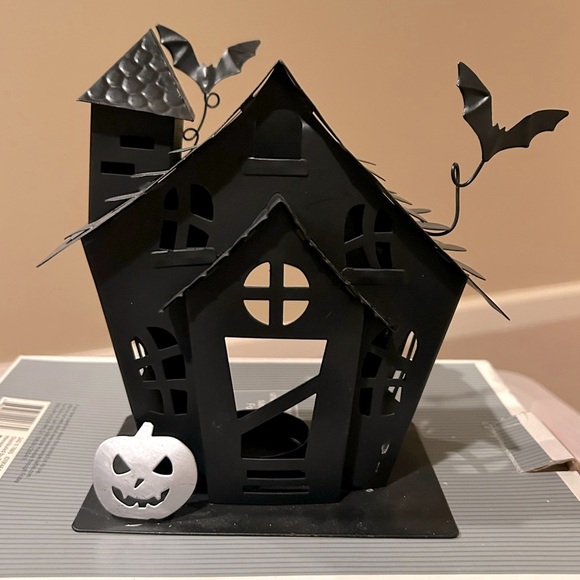Black and Silver Haunted House Holiday Decor - Picture 1 of 4